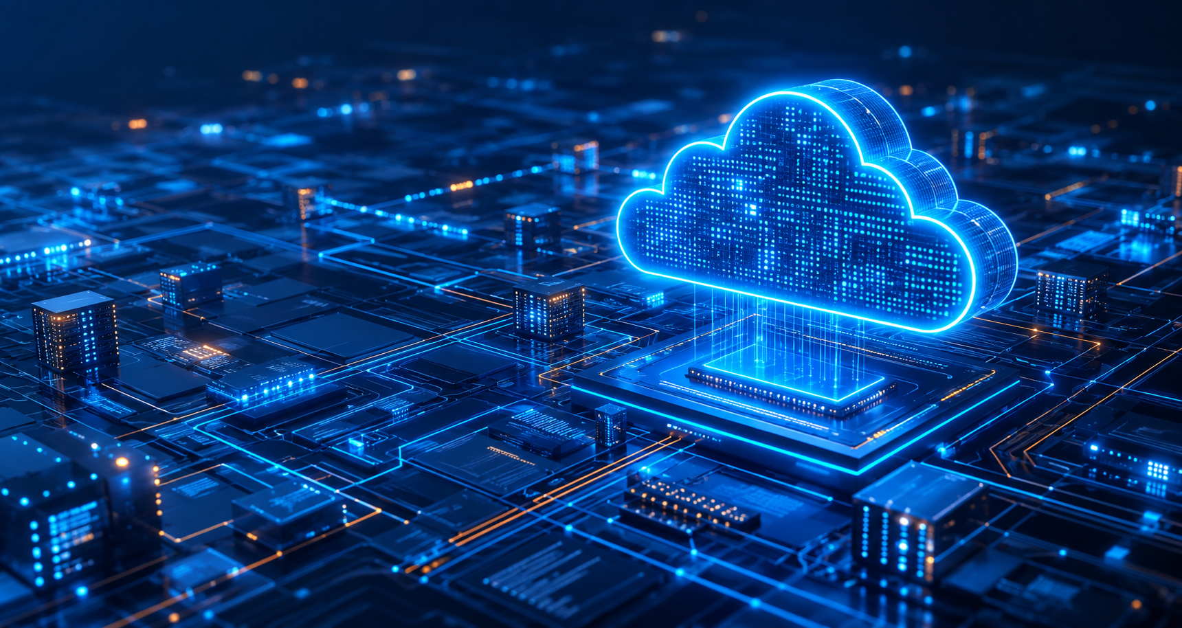 Cloud computing infrastructure powering modern business